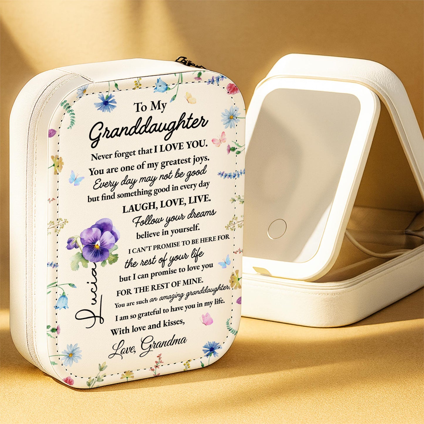 To My Granddaughter Love And Dreams Floral Design