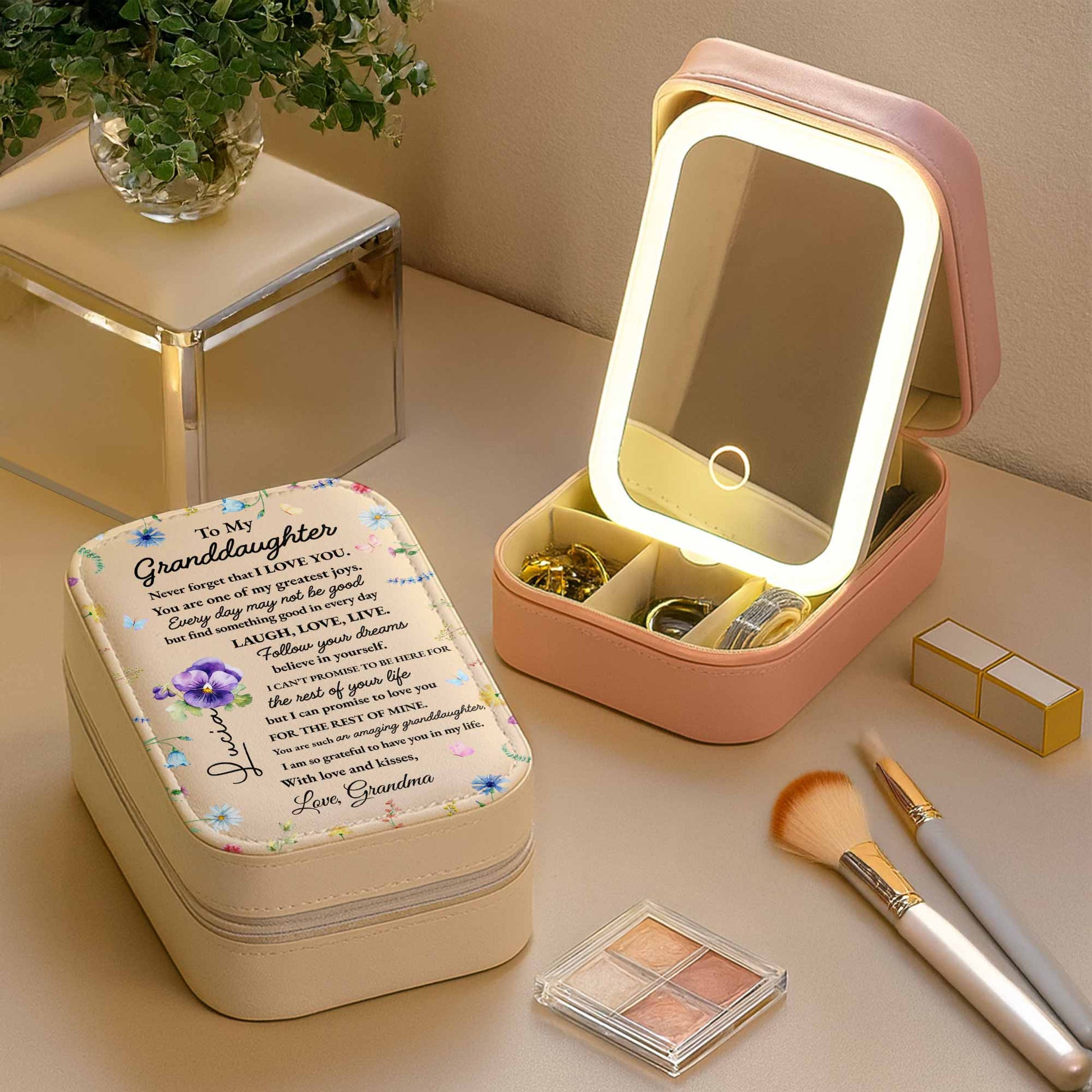 To My Granddaughter Love And Dreams Floral Design