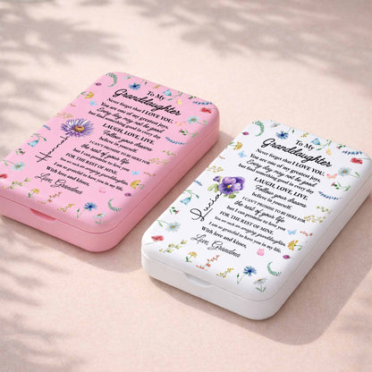 To My Granddaughter Never Forget I Love You Floral Butterfly