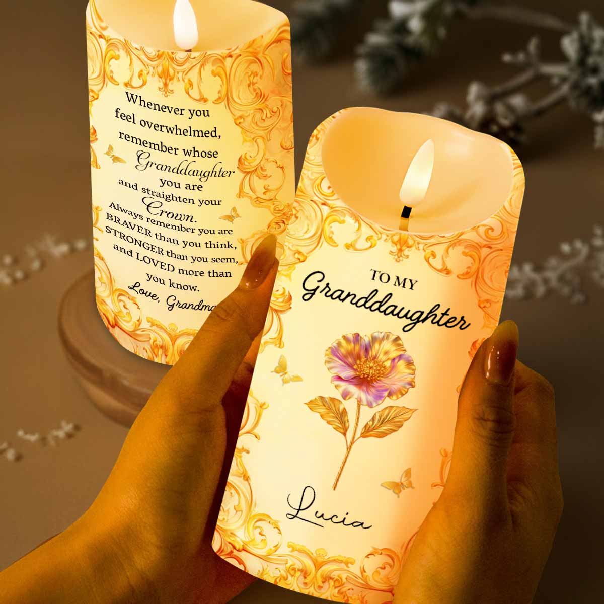 To My Granddaughter, Straighten Your Crown With Flowers