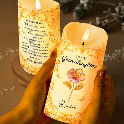 To My Granddaughter, Straighten Your Crown With Flowers