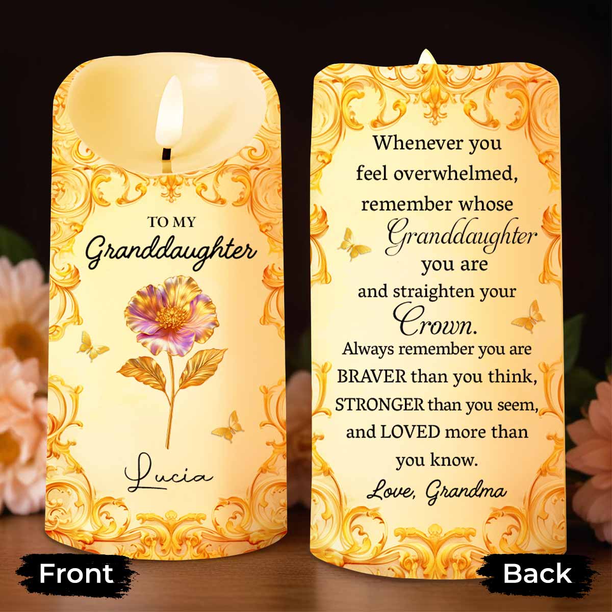 To My Granddaughter, Straighten Your Crown With Flowers