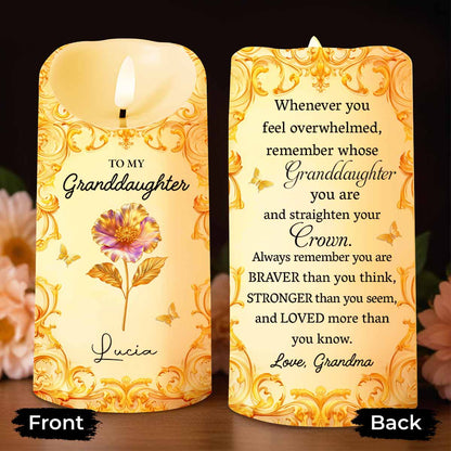 To My Granddaughter, Straighten Your Crown With Flowers