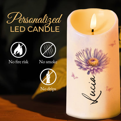 To My Granddaughter Love Message With Flower And Butterfly