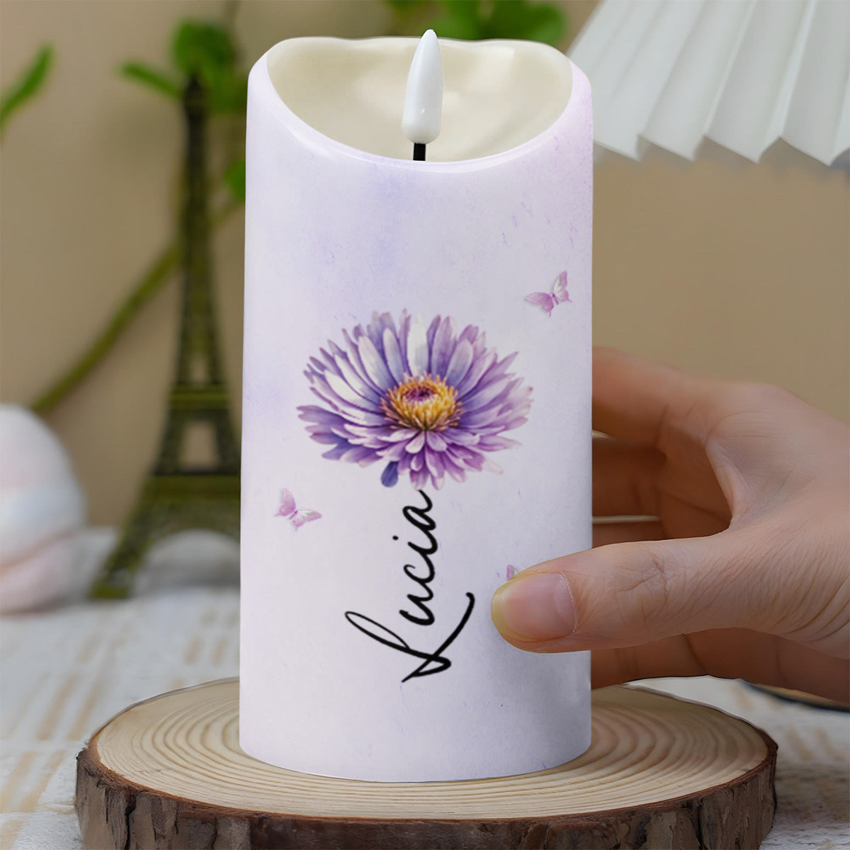 To My Granddaughter Love Message With Flower And Butterfly