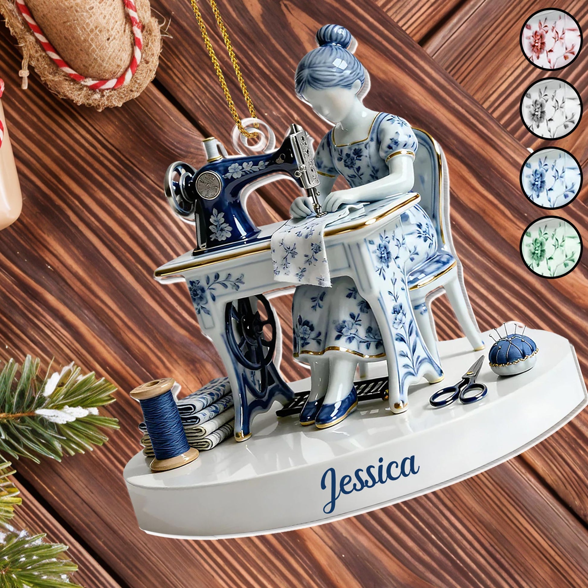 Cherished Art Of Sewing Keepsake With Sewing Machine And Tools