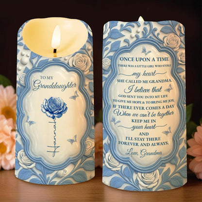 To My Granddaughter, Love From Grandma, Rose And Butterfly