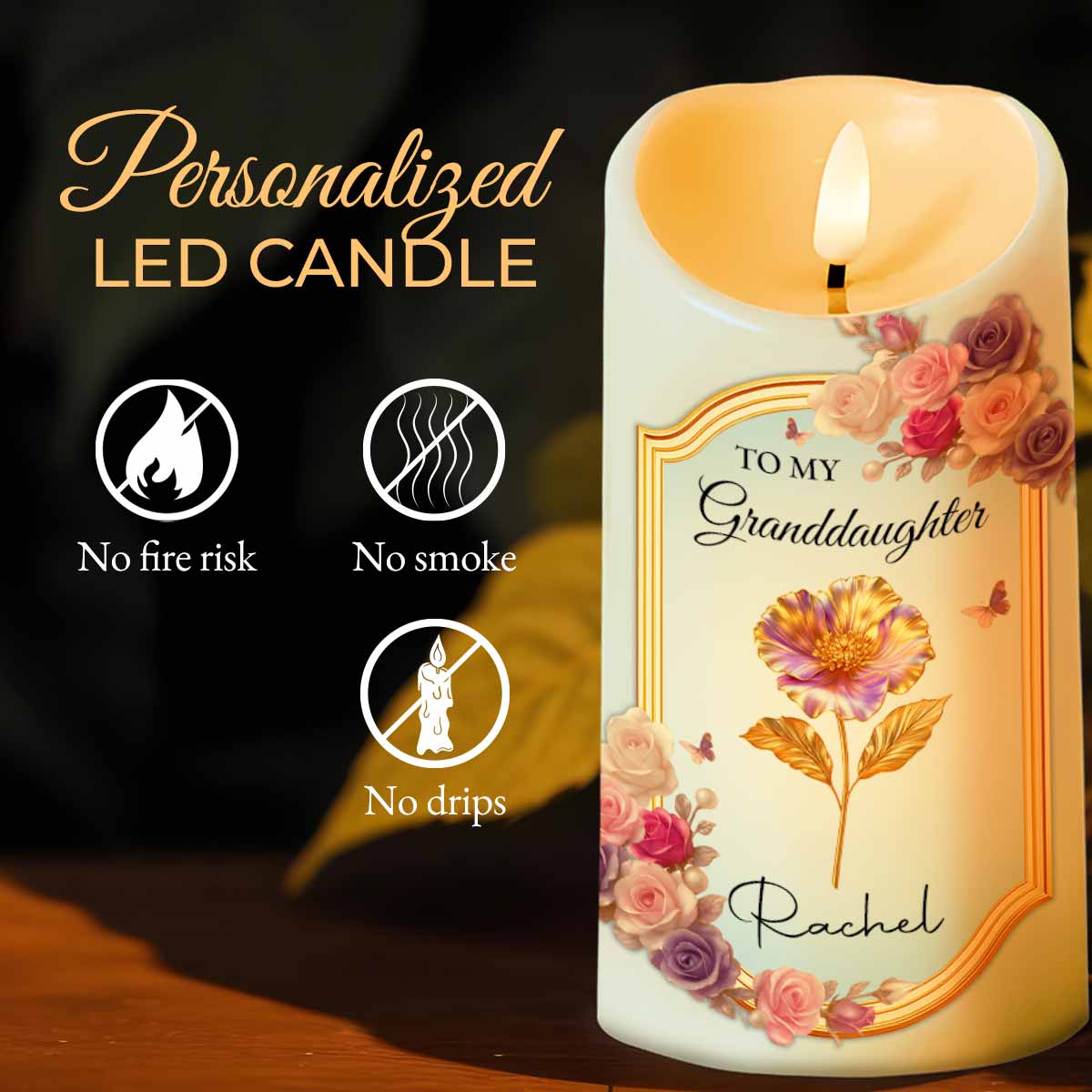 To My Granddaughter, Once Upon A Time, Flowers And Love