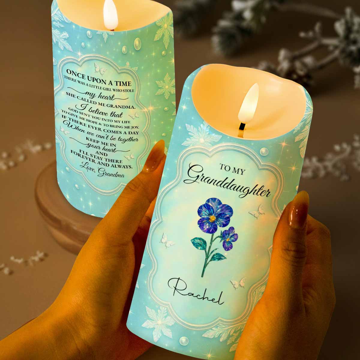 To My Granddaughter, Flowers And Butterflies