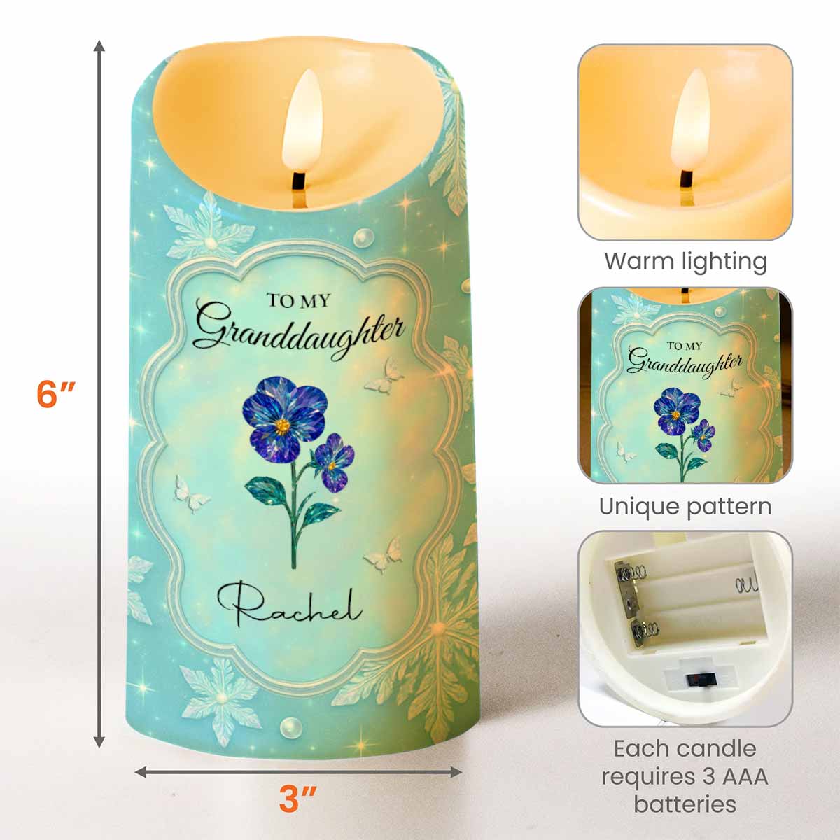 To My Granddaughter, Flowers And Butterflies