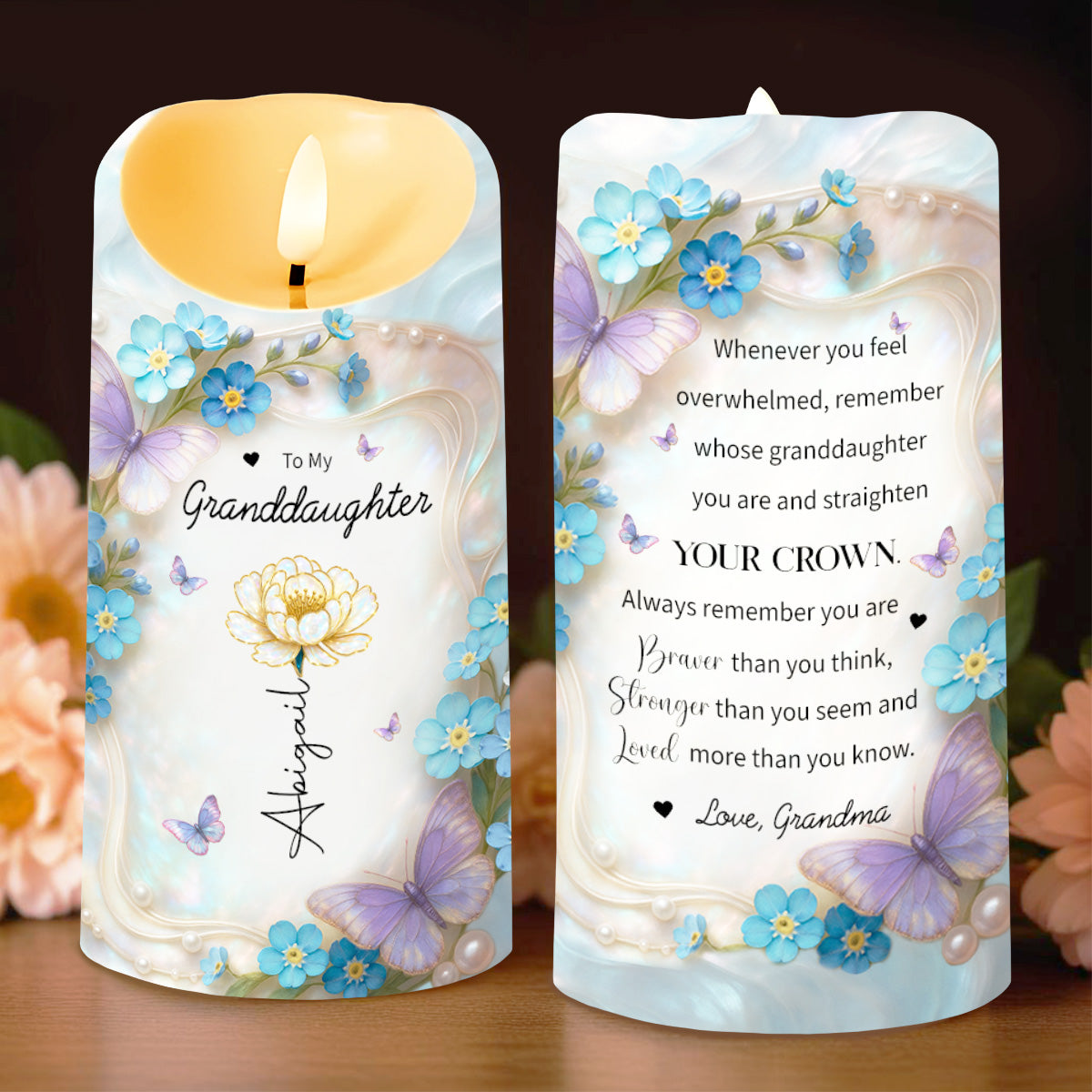 Straighten Your Crown, Butterflies and Flowers