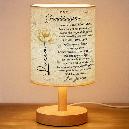 To My Granddaughter, Love Promises And Flowers