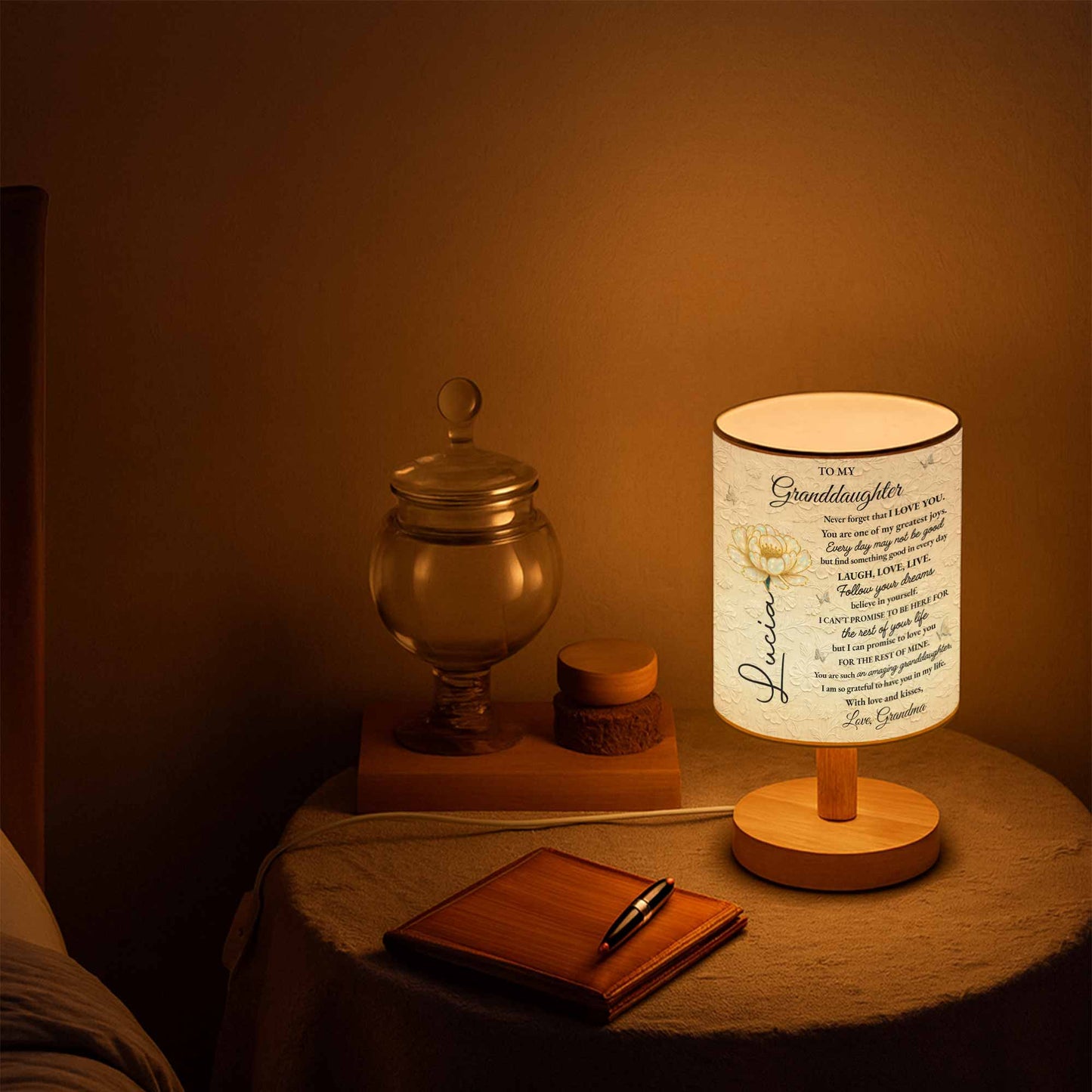 To My Granddaughter, Love Promises And Flowers