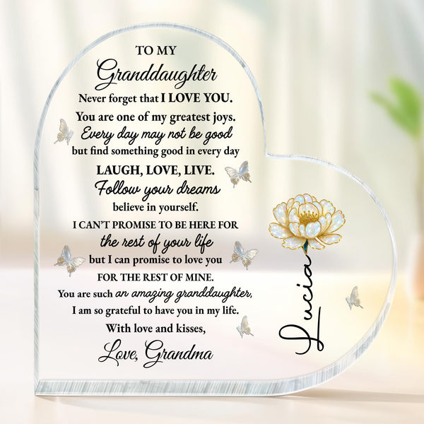 To My Granddaughter, Love And Butterflies