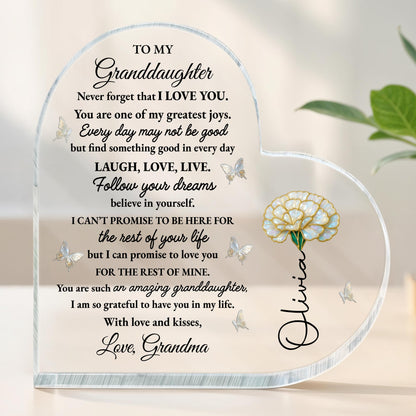 To My Granddaughter, Love And Butterflies