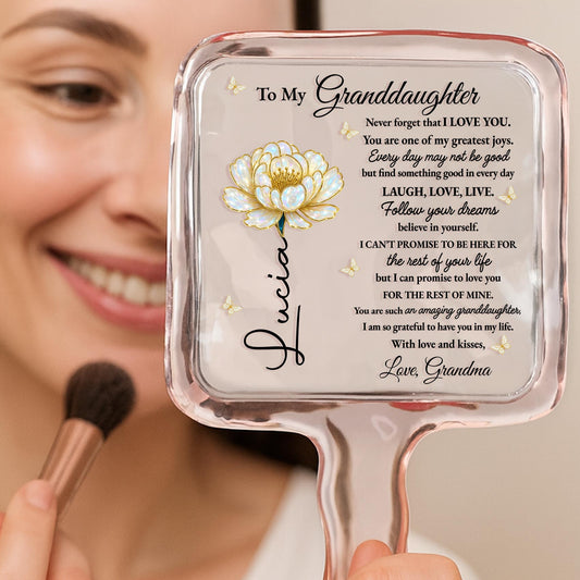 To My Granddaughter Love And Support Flower Design