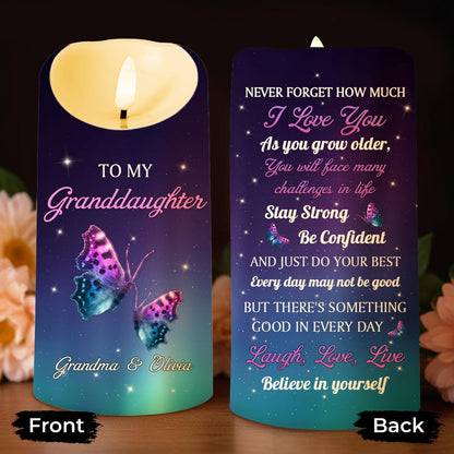 To My Granddaughter, Believe In Yourself, Butterflies And Stars