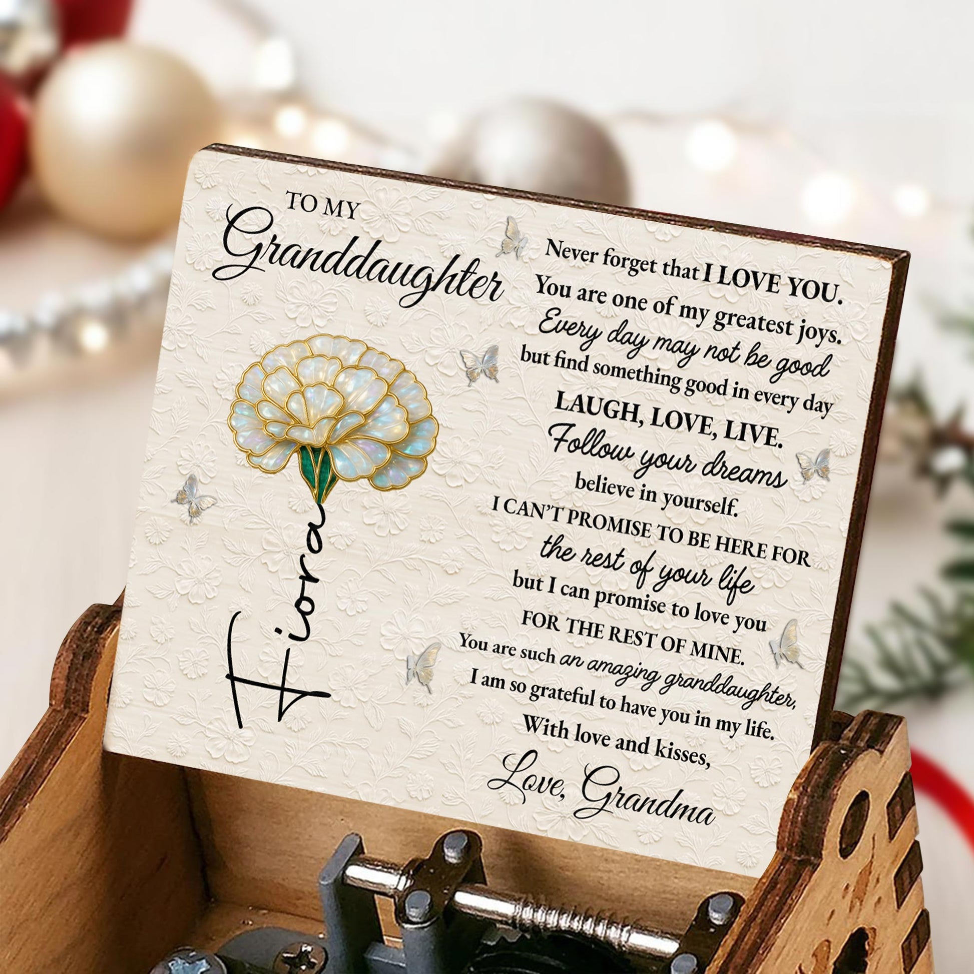 Never Forget That I Love You, Flowers And Butterfly