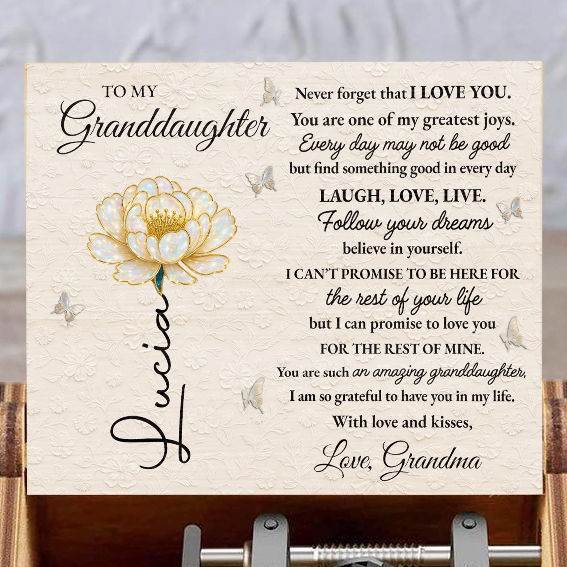 Never Forget That I Love You, Flowers And Butterfly