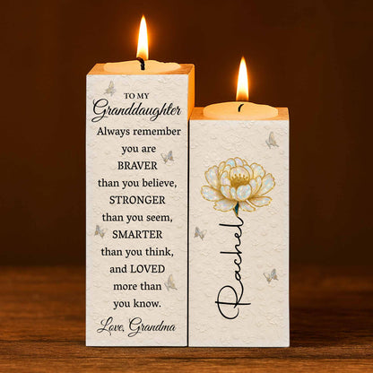 To My Granddaughter, Always Remember, Flower And Butterfly Design