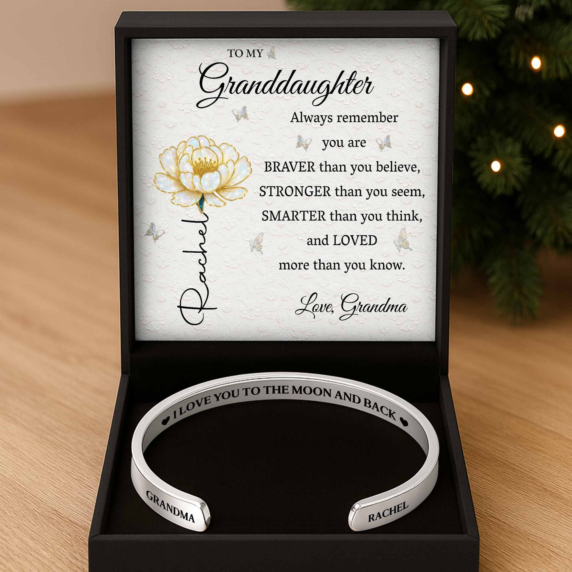 I Love You To The Moon And Back Flower Design