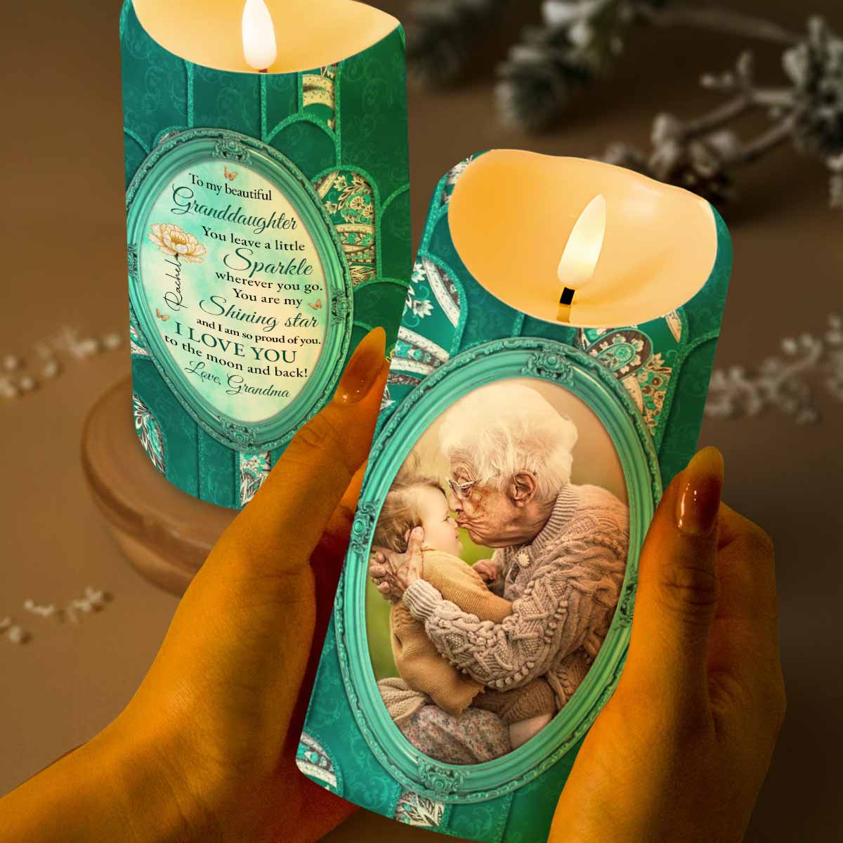 To My Beautiful Granddaughter, Shining Star, Flowers And Butterfly