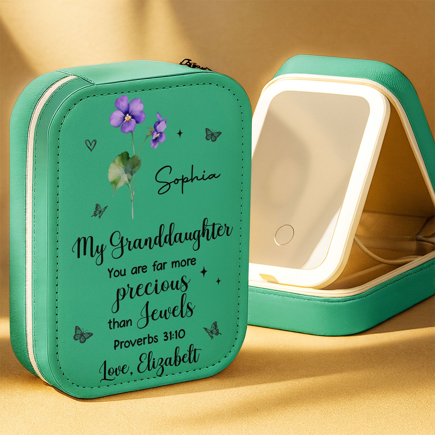 My Granddaughter, You Are Far More Precious, Flowers And Butterflies