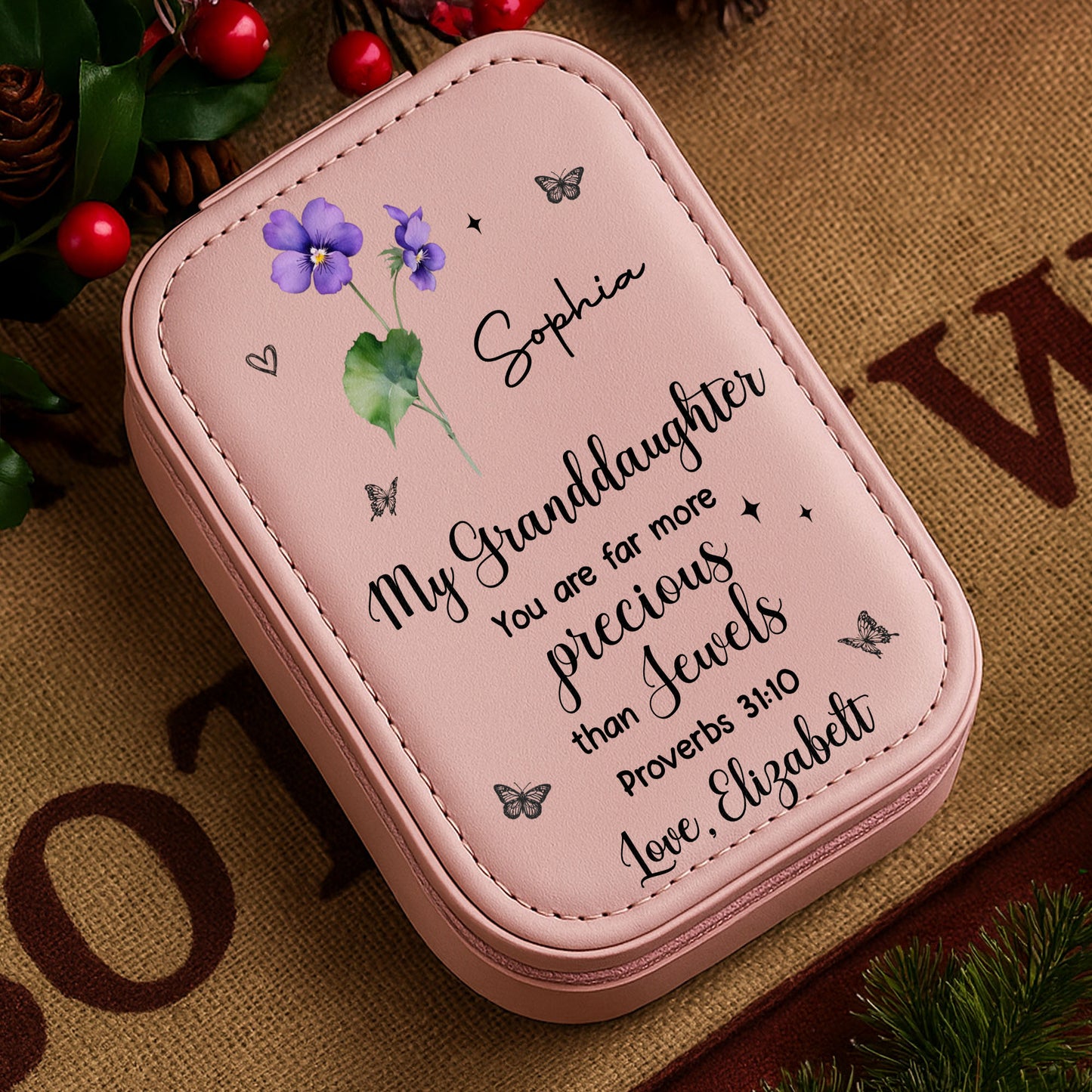 My Granddaughter, You Are Far More Precious, Flowers And Butterflies