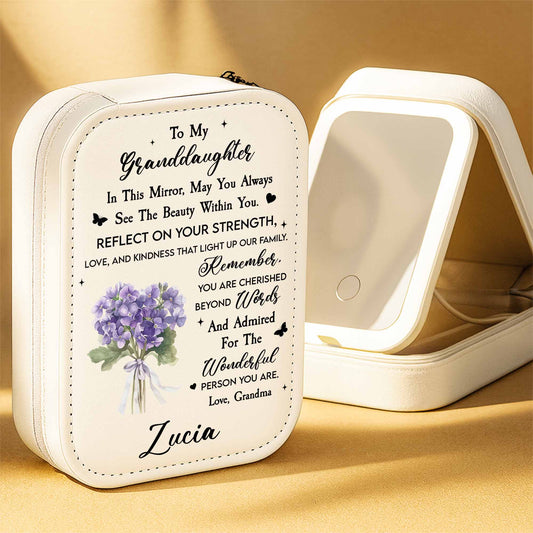 To My Granddaughter, Reflect On Your Strength, With Flowers