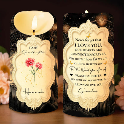To My Granddaughter, Love and Connection Keepsake Candle