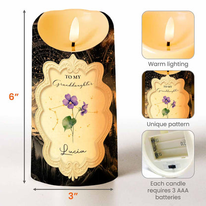 To My Granddaughter, Love and Connection Keepsake Candle