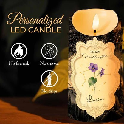 To My Granddaughter, Love and Connection Keepsake Candle