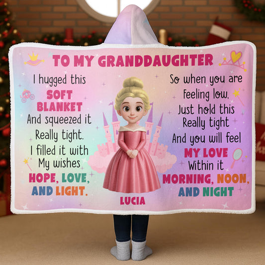 To My Granddaughter Princess And Castles Blanket