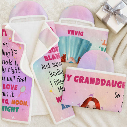 To My Granddaughter Princess And Castles Blanket