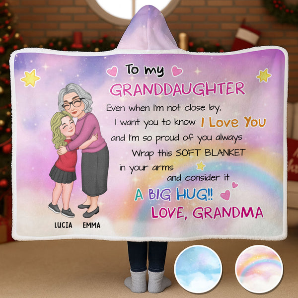 To My Granddaughter, Love And Proud Always, Hearts And Stars