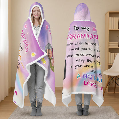 To My Granddaughter, Love And Proud Always, Hearts And Stars