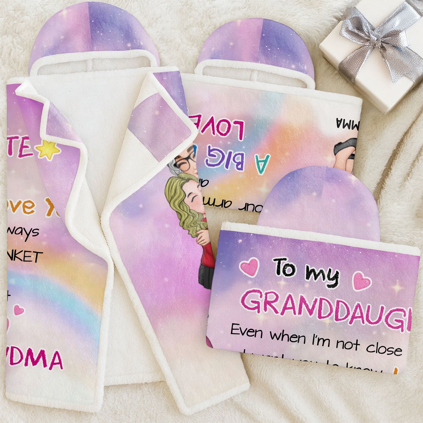 To My Granddaughter, Love And Proud Always, Hearts And Stars