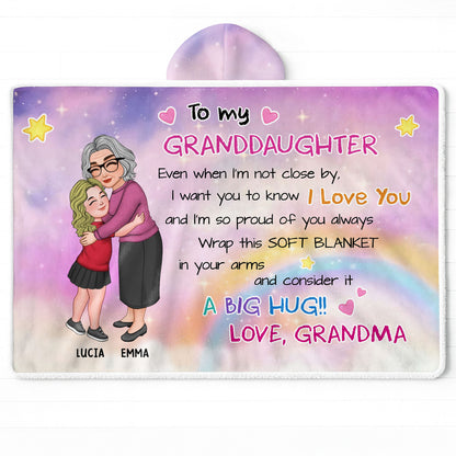 To My Granddaughter, Love And Proud Always, Hearts And Stars