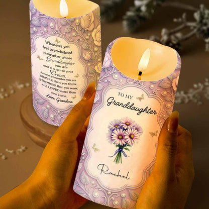 To My Granddaughter, Love Grandma, Flowers And Crown