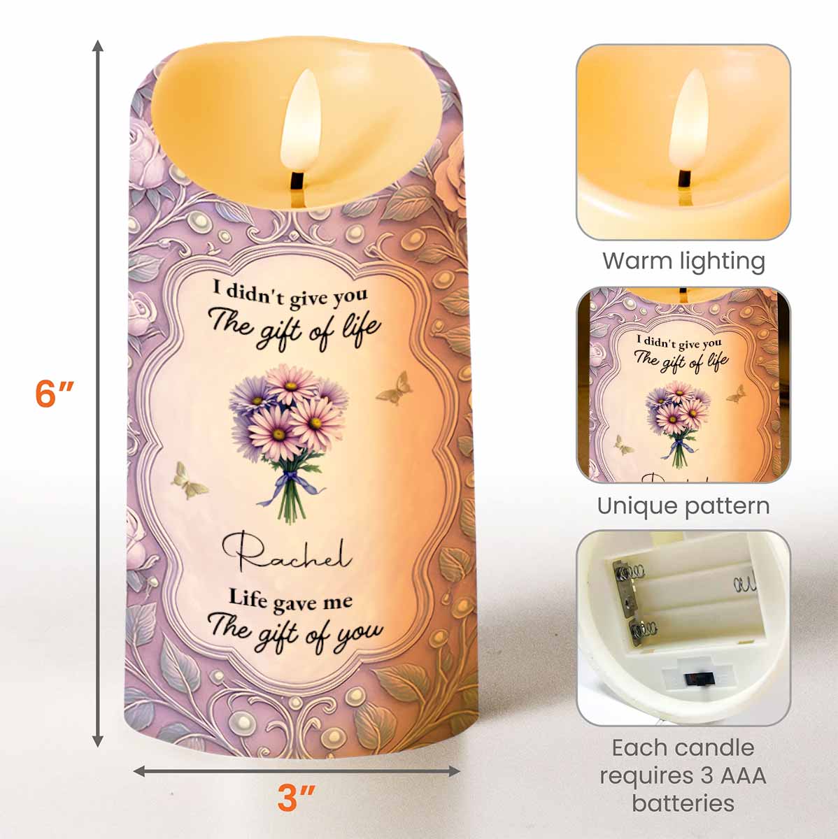 To My Granddaughter Love Between Us Message With Flowers