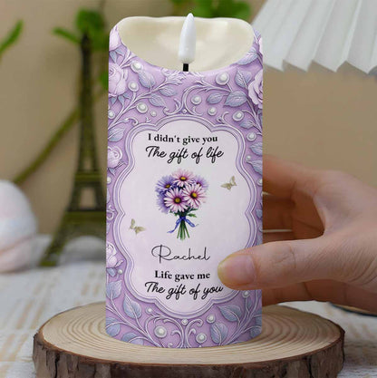 To My Granddaughter Love Between Us Message With Flowers