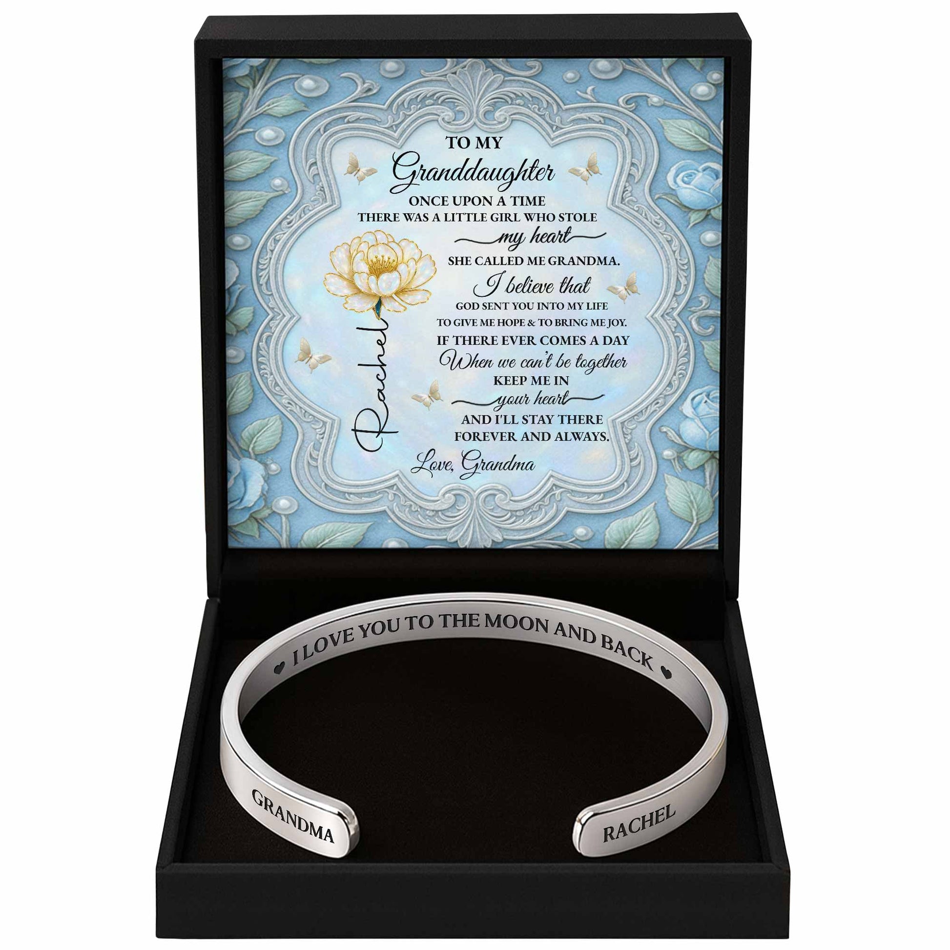 I Love You To The Moon And Back With Flowers