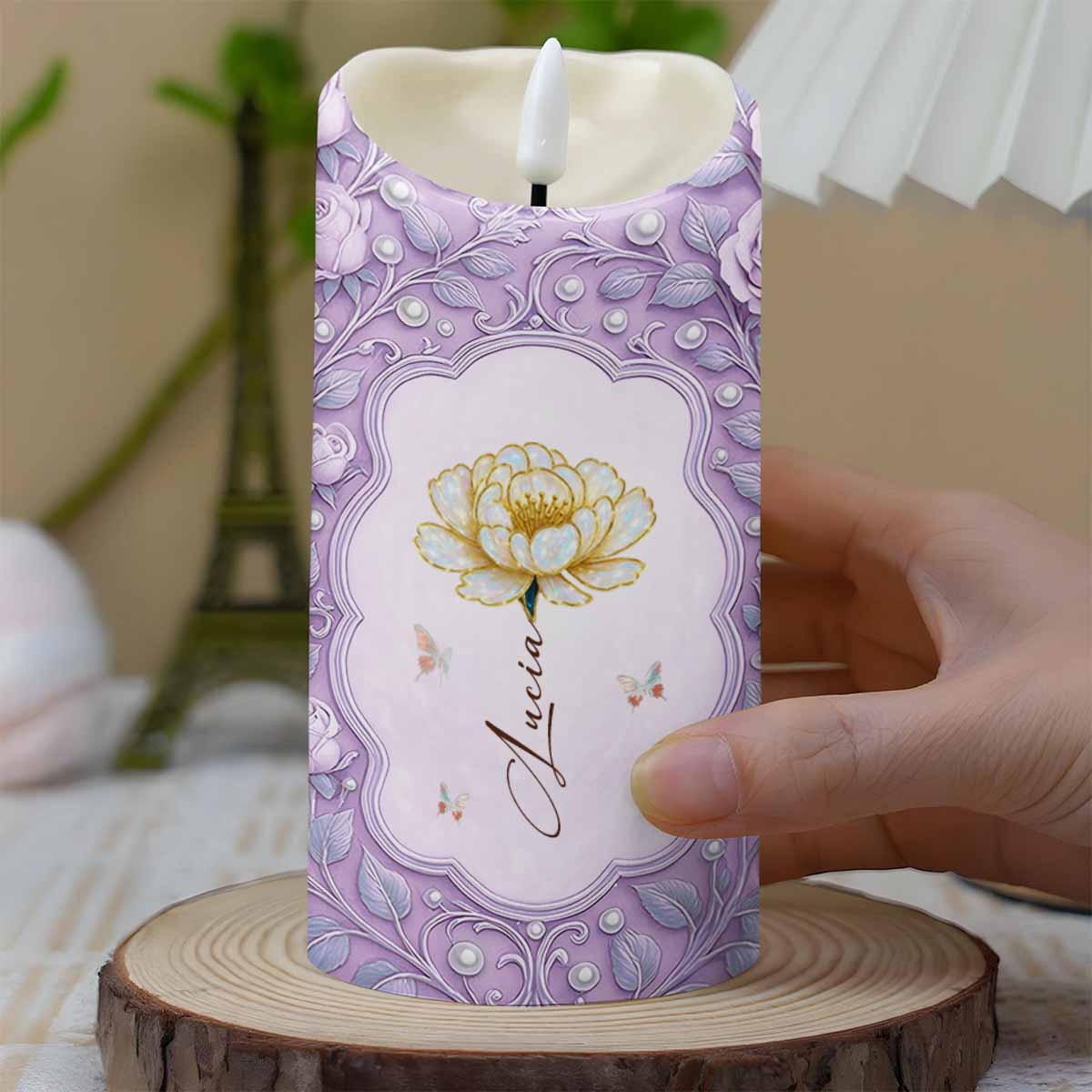 To My Granddaughter, Flowers And Butterflies Design