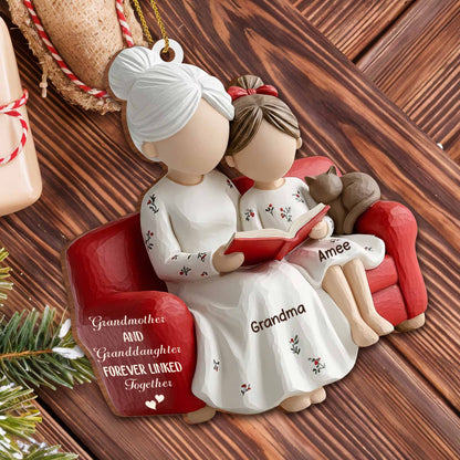 Grandmother And Granddaughter Forever Linked Together, Armchair And Book