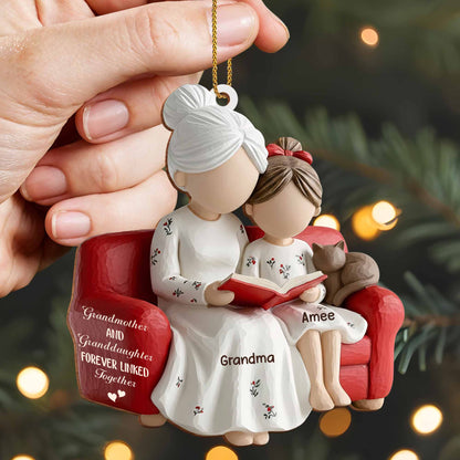 Grandmother And Granddaughter Forever Linked Together, Armchair And Book