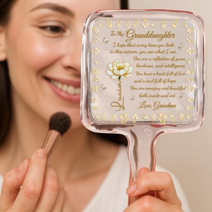 Reflection of Grace and Intelligence, Florals and Swirls Design