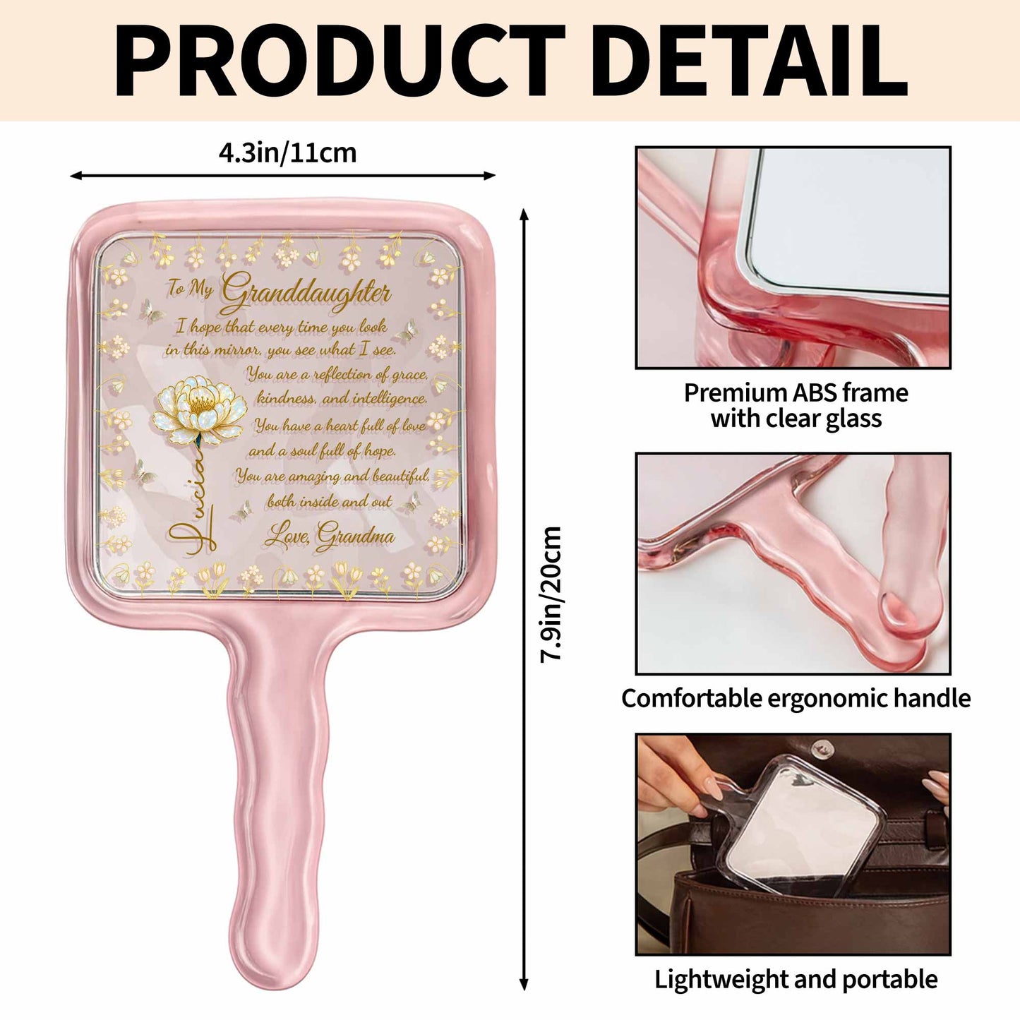 Reflection of Grace and Intelligence, Florals and Swirls Design