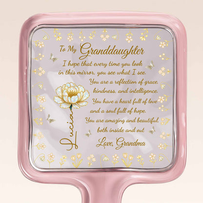 Reflection of Grace and Intelligence, Florals and Swirls Design