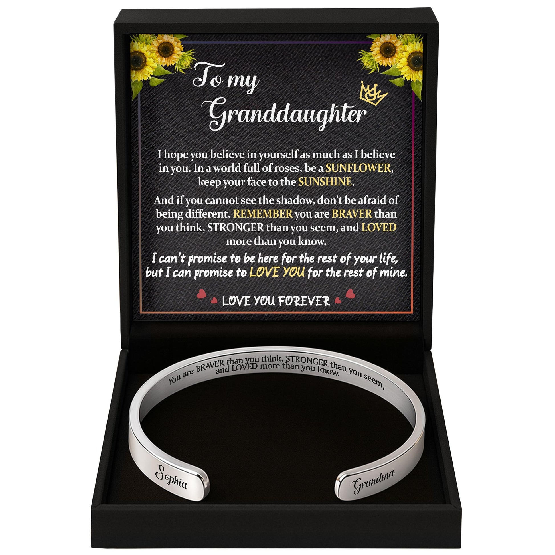 Braver, Stronger, Loved More Than You Know, Sunflower