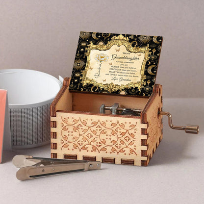 To My Granddaughter, Always Remember You Are Braver, Flowers, Celestial Elements